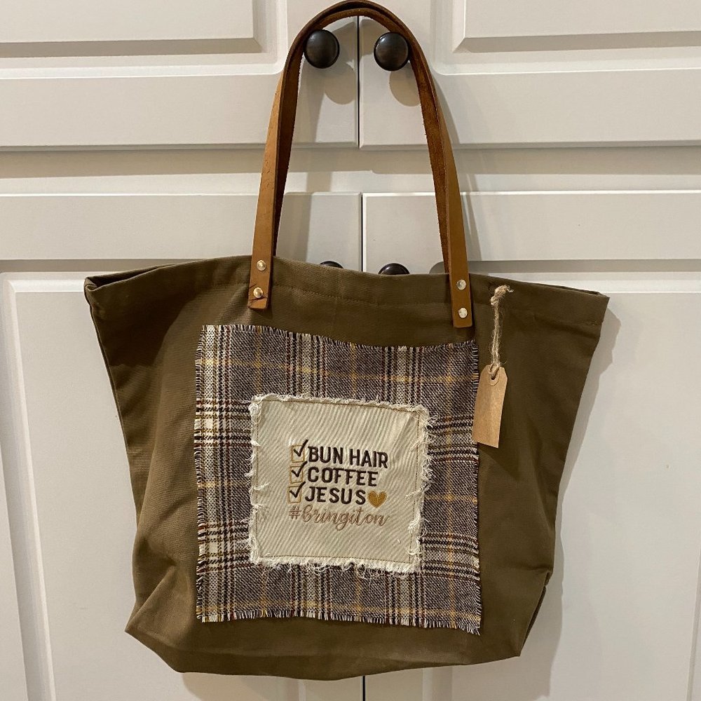 Canvas Embroidered Tote